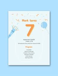 Fifty birthday invitation templates printable template and. 12 Birthday Program Templates Pdf Psd Free Premium Templates