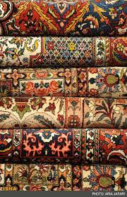dazzling persian rugs on display