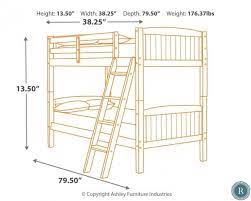 bunk bed size in feet flash s 59