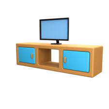 3d Icon Rendered Tv Set 24073834 Png