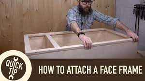 how to make and attach a face frame