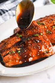 honey glazed salmon from fresh or