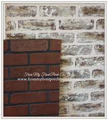 diy faux brick wall tutorial