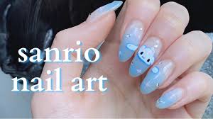 sanrio nail art cinnamoroll you