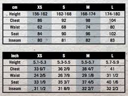 Ice Figure Skating Apparel Size Charts Northern Ice Dance