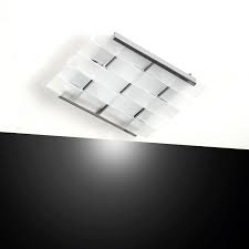 Contemporary Ceiling Light Rectangular Frosted Glass