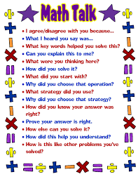Free Printable Math Talk Poster Great For Students And