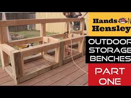 Outdoor Storage Benches How To Build