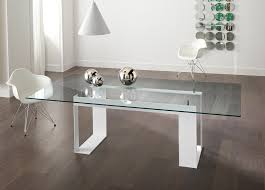 miles dining table contemporary glass