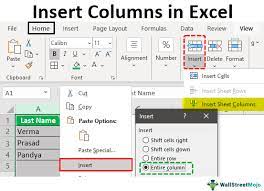 add column in excel how to add
