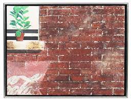 Walter Cade Brick Wall Painting Mixed