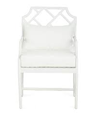White Bamboo Aluminum Dining Chair