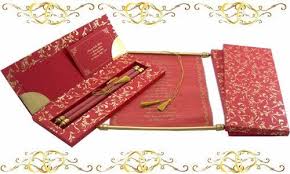 paper and fabric gujarati wedding cards