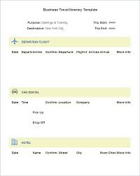 Fake Travel Itinerary Template Eciinc Co