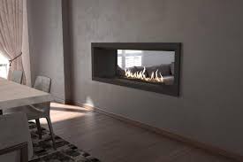 Double Sided Flueless Gas Fireplace