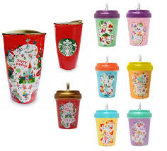 Disney parks starbucks disneyland attractions map coffee tumbler mug new. Disney Releases New Starbuck Holiday Tumbler And Starbucks Holiday Cup Ornaments On Shop Disney