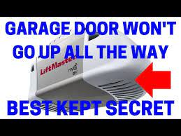 how to fix garage doors that won t go