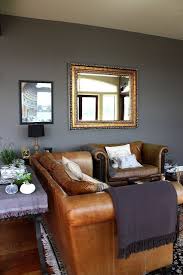 brown sofa living room