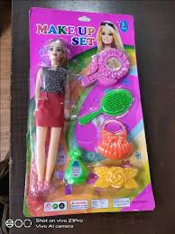 doll with makeup set