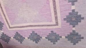 swedish handwoven röllakan carpet by