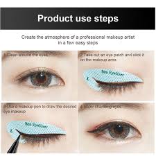 eyeliner stencil eyeshadow guide