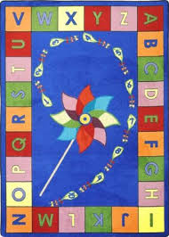 alphabet pinwheel abc carpet