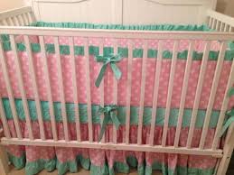 green baby bedding pink crib bedding