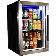 tropical glass door beer fridge