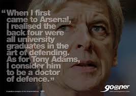 The Gooner - Arsène Wenger Classic Quotes - 1999 - Arsenal Defence ... via Relatably.com
