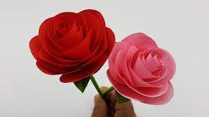 make paper rose flower