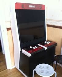 custom vewlix arcade cabinet running