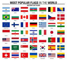 Flaggen europa zum ausdrucken image kostenlos imagesnewsletter. Sammlung Von Flaggen Die Beliebtesten Flaggen Der Welt 638139 Vektor Kunst Bei Vecteezy