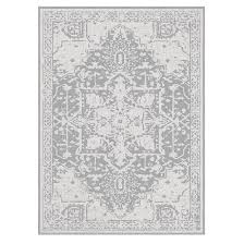 harlow grey polyester area rug