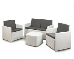 Etna Outdoor Sofa Set White Newline