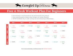 Free Workout Plan For Horse Riders