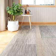 neutral block flatweave rug textured