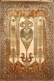 handwoven pure silk carpet from kashmir
