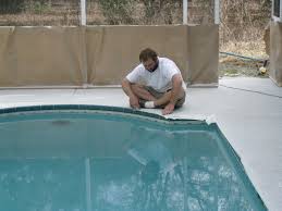 pool deck patio repair project