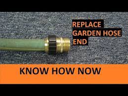 How To Replace The End Of A Garden Hose