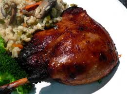 asian style oven baked duck legs recipe