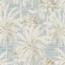 Palm Trees Blue Texture Wallpaper