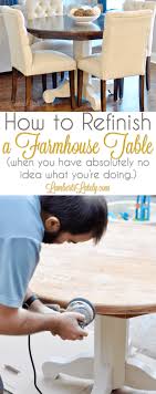 How To Refinish A Farmhouse Table