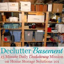 how to declutter your basement without