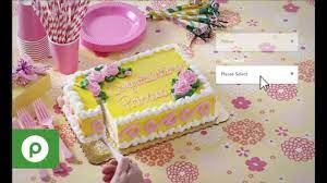 order custom bakery cakes with publix