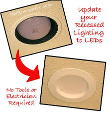how to upgrade recessed lights to leds