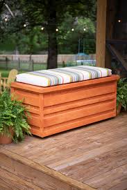 They are an ideal choice of benches when bringing a big functional character to a space in demand. Diy Outdoor Rolling Storage Bench Hgtv