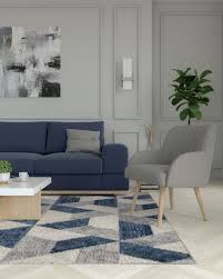 what color chair goes with blue sofa