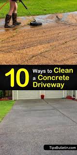 10 clever ways to clean a concrete driveway