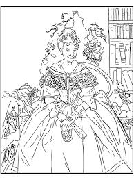 famous painting coloring pages