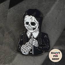 The character has also appeared in television, film, and in video games. Avail Ps Wednesday Addams Skeleton Drinking Poison Enamel Pin Halloween Women S Fashion Accessories Others On Carousell